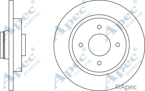 APEC BRAKING stabdžių diskas DSK2628